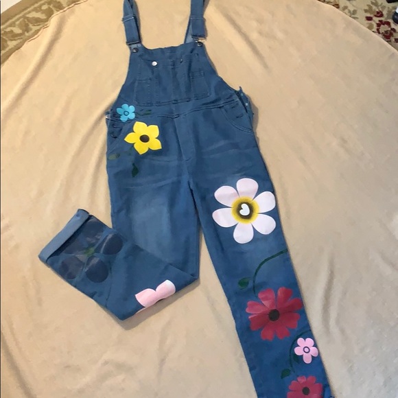 Denim jumpsuit- NWOT- med  for women .... - Picture 4 of 6